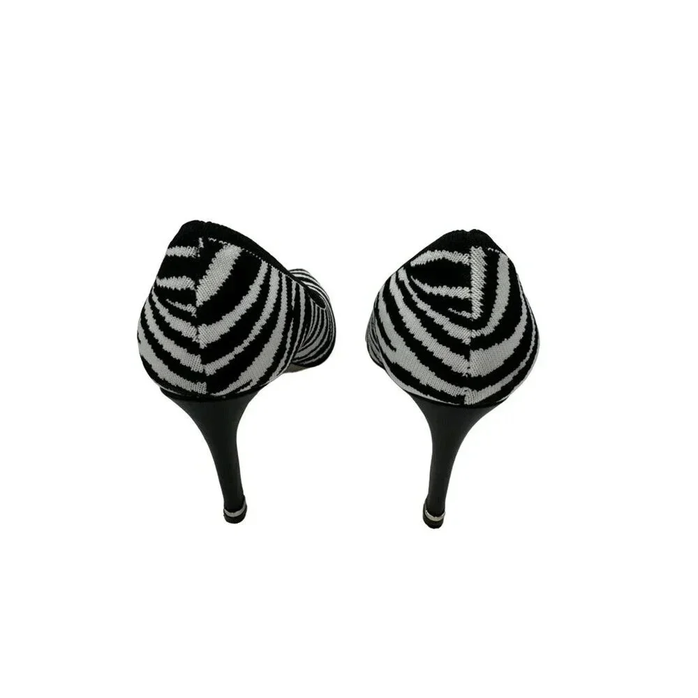 Kenneth Cole New York Zebra Print Heels Size 7.5 Animal Print Pointed Toe - Picture 5 of 5